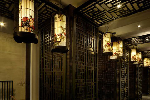 中式風格的展廳設計，高檔大氣雅意非凡